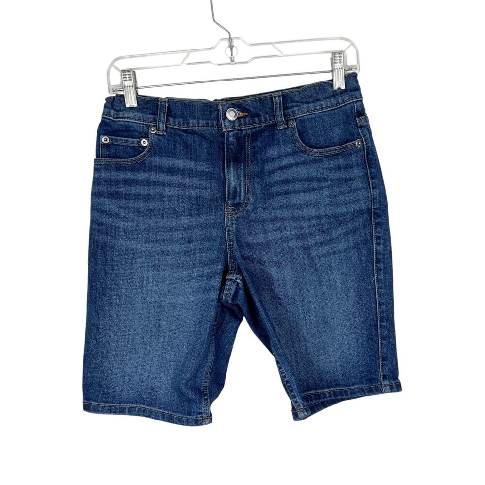 Wonder Nation Jean Shorts Youth 16 28 x 9 Blue Denim Bermuda Casual Bottoms